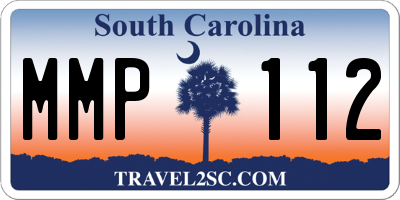 SC license plate MMP112