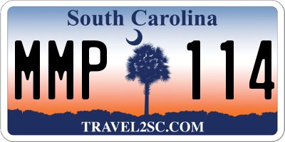 SC license plate MMP114