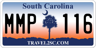 SC license plate MMP116