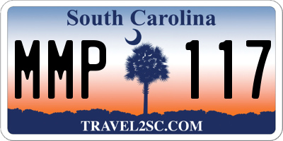 SC license plate MMP117