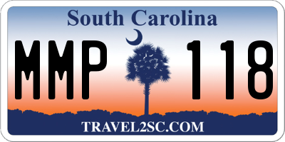 SC license plate MMP118