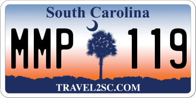 SC license plate MMP119