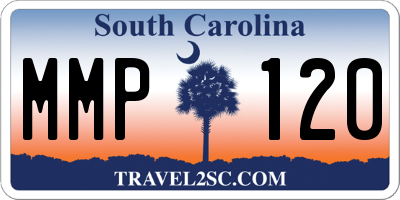 SC license plate MMP120