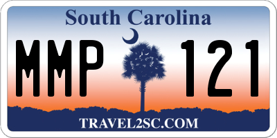 SC license plate MMP121