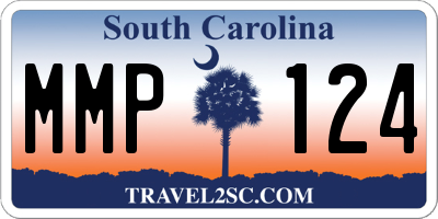 SC license plate MMP124