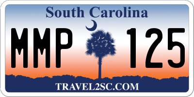 SC license plate MMP125