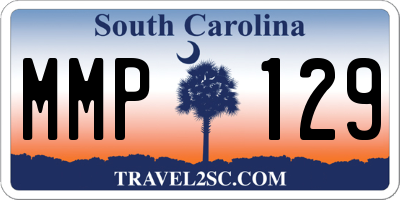SC license plate MMP129