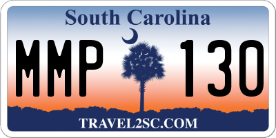 SC license plate MMP130