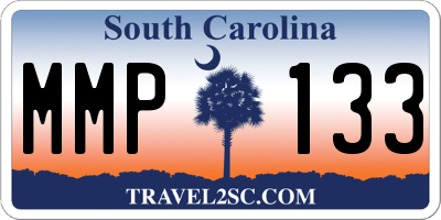 SC license plate MMP133