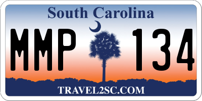 SC license plate MMP134