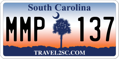 SC license plate MMP137