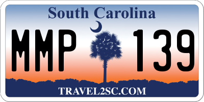 SC license plate MMP139