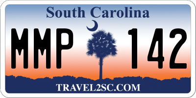SC license plate MMP142