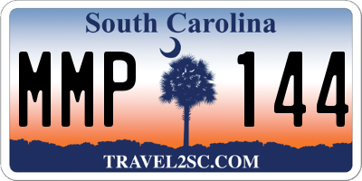 SC license plate MMP144