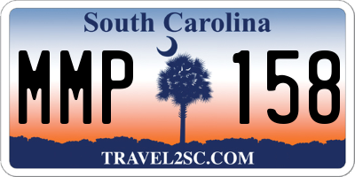 SC license plate MMP158