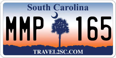 SC license plate MMP165