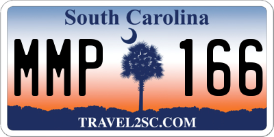SC license plate MMP166