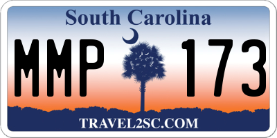 SC license plate MMP173