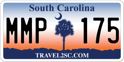 SC license plate MMP175