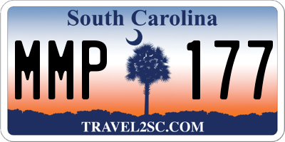 SC license plate MMP177
