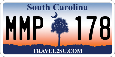 SC license plate MMP178