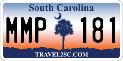 SC license plate MMP181