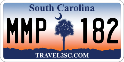 SC license plate MMP182