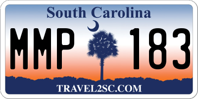 SC license plate MMP183