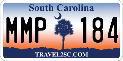SC license plate MMP184