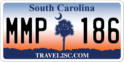 SC license plate MMP186