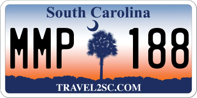 SC license plate MMP188
