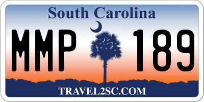 SC license plate MMP189