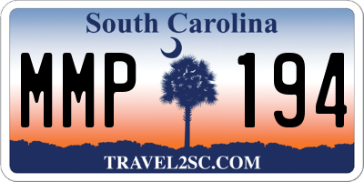 SC license plate MMP194
