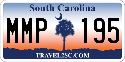 SC license plate MMP195
