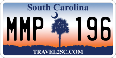 SC license plate MMP196