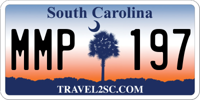 SC license plate MMP197