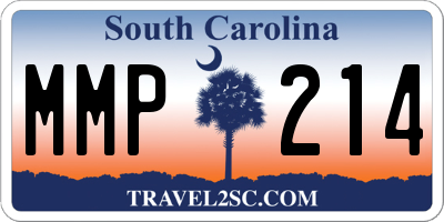 SC license plate MMP214