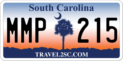 SC license plate MMP215