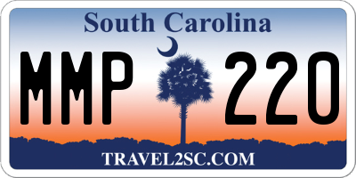 SC license plate MMP220