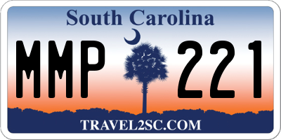 SC license plate MMP221