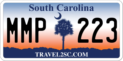 SC license plate MMP223