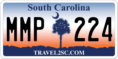 SC license plate MMP224