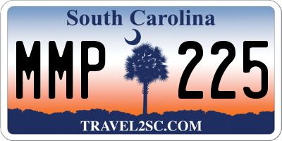 SC license plate MMP225