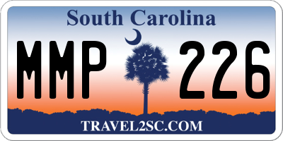 SC license plate MMP226