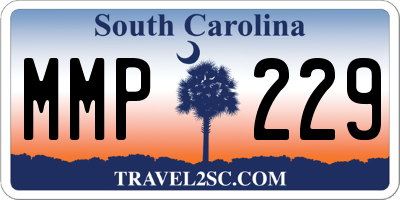 SC license plate MMP229