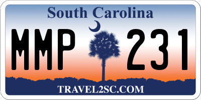 SC license plate MMP231