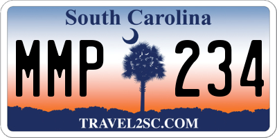 SC license plate MMP234