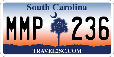 SC license plate MMP236