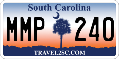 SC license plate MMP240