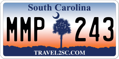 SC license plate MMP243